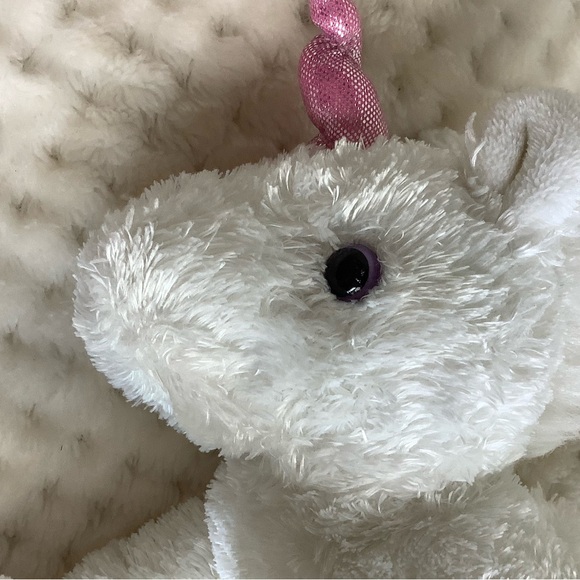 Aurora World Plush White Unicorn with Pink Horn Stuffed Animal Toy 🦄 - Picture 10 of 14